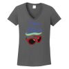 Ladies Heavy Cotton ™ 100% Cotton V Neck T Shirt Thumbnail