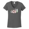 Ladies Heavy Cotton ™ 100% Cotton V Neck T Shirt Thumbnail