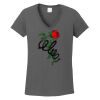 Ladies Heavy Cotton ™ 100% Cotton V Neck T Shirt Thumbnail