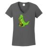Ladies Heavy Cotton ™ 100% Cotton V Neck T Shirt Thumbnail