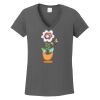 Ladies Heavy Cotton ™ 100% Cotton V Neck T Shirt Thumbnail