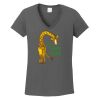 Ladies Heavy Cotton ™ 100% Cotton V Neck T Shirt Thumbnail