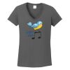 Ladies Heavy Cotton ™ 100% Cotton V Neck T Shirt Thumbnail