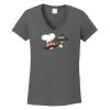 Ladies Heavy Cotton ™ 100% Cotton V Neck T Shirt Thumbnail