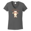 Ladies Heavy Cotton ™ 100% Cotton V Neck T Shirt Thumbnail