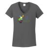 Ladies Heavy Cotton ™ 100% Cotton V Neck T Shirt Thumbnail