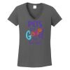 Ladies Heavy Cotton ™ 100% Cotton V Neck T Shirt Thumbnail