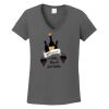 Ladies Heavy Cotton ™ 100% Cotton V Neck T Shirt Thumbnail