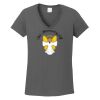 Ladies Heavy Cotton ™ 100% Cotton V Neck T Shirt Thumbnail