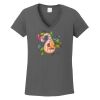 Ladies Heavy Cotton ™ 100% Cotton V Neck T Shirt Thumbnail