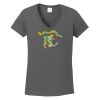 Ladies Heavy Cotton ™ 100% Cotton V Neck T Shirt Thumbnail
