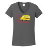 Ladies Heavy Cotton ™ 100% Cotton V Neck T Shirt Thumbnail