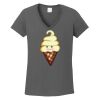 Ladies Heavy Cotton ™ 100% Cotton V Neck T Shirt Thumbnail