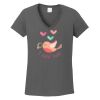 Ladies Heavy Cotton ™ 100% Cotton V Neck T Shirt Thumbnail