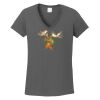 Ladies Heavy Cotton ™ 100% Cotton V Neck T Shirt Thumbnail