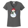 Ladies Heavy Cotton ™ 100% Cotton V Neck T Shirt Thumbnail