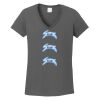 Ladies Heavy Cotton ™ 100% Cotton V Neck T Shirt Thumbnail