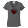 Ladies Heavy Cotton ™ 100% Cotton V Neck T Shirt Thumbnail