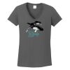 Ladies Heavy Cotton ™ 100% Cotton V Neck T Shirt Thumbnail