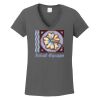 Ladies Heavy Cotton ™ 100% Cotton V Neck T Shirt Thumbnail