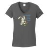 Ladies Heavy Cotton ™ 100% Cotton V Neck T Shirt Thumbnail