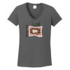 Ladies Heavy Cotton ™ 100% Cotton V Neck T Shirt Thumbnail