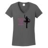 Ladies Heavy Cotton ™ 100% Cotton V Neck T Shirt Thumbnail