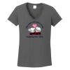 Ladies Heavy Cotton ™ 100% Cotton V Neck T Shirt Thumbnail