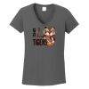 Ladies Heavy Cotton ™ 100% Cotton V Neck T Shirt Thumbnail