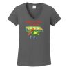 Ladies Heavy Cotton ™ 100% Cotton V Neck T Shirt Thumbnail