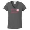 Ladies Heavy Cotton ™ 100% Cotton V Neck T Shirt Thumbnail