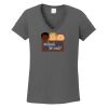 Ladies Heavy Cotton ™ 100% Cotton V Neck T Shirt Thumbnail