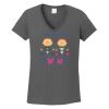 Ladies Heavy Cotton ™ 100% Cotton V Neck T Shirt Thumbnail