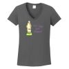Ladies Heavy Cotton ™ 100% Cotton V Neck T Shirt Thumbnail
