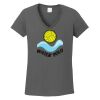 Ladies Heavy Cotton ™ 100% Cotton V Neck T Shirt Thumbnail