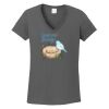 Ladies Heavy Cotton ™ 100% Cotton V Neck T Shirt Thumbnail