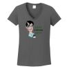 Ladies Heavy Cotton ™ 100% Cotton V Neck T Shirt Thumbnail