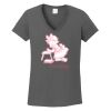 Ladies Heavy Cotton ™ 100% Cotton V Neck T Shirt Thumbnail