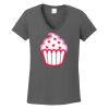 Ladies Heavy Cotton ™ 100% Cotton V Neck T Shirt Thumbnail