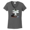 Ladies Heavy Cotton ™ 100% Cotton V Neck T Shirt Thumbnail