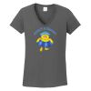 Ladies Heavy Cotton ™ 100% Cotton V Neck T Shirt Thumbnail
