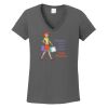 Ladies Heavy Cotton ™ 100% Cotton V Neck T Shirt Thumbnail