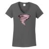 Ladies Heavy Cotton ™ 100% Cotton V Neck T Shirt Thumbnail