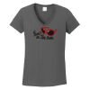 Ladies Heavy Cotton ™ 100% Cotton V Neck T Shirt Thumbnail