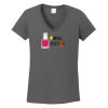 Ladies Heavy Cotton ™ 100% Cotton V Neck T Shirt Thumbnail