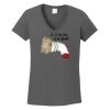 Ladies Heavy Cotton ™ 100% Cotton V Neck T Shirt Thumbnail