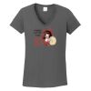 Ladies Heavy Cotton ™ 100% Cotton V Neck T Shirt Thumbnail
