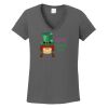 Ladies Heavy Cotton ™ 100% Cotton V Neck T Shirt Thumbnail