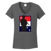 Ladies Heavy Cotton ™ 100% Cotton V Neck T Shirt Thumbnail