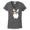Ladies Heavy Cotton ™ 100% Cotton V Neck T Shirt Thumbnail